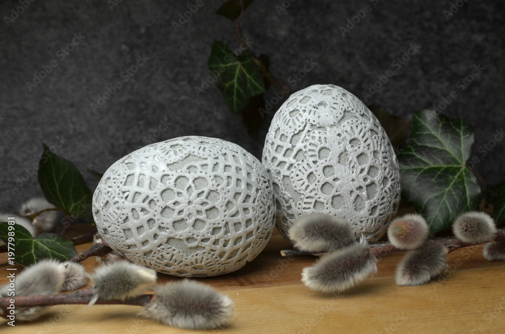 Easter decoration with eggs Easter decoration with eggs
