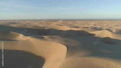 Aerial view of sand in Yuma Desert