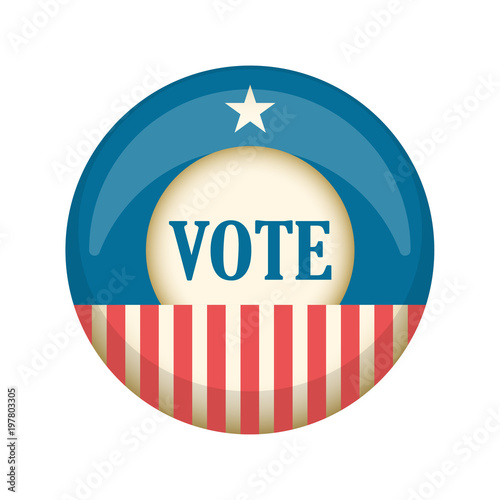 Retro United States campaign button