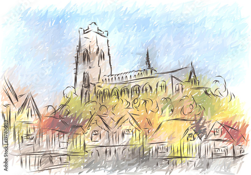 lavenham abstract illustration