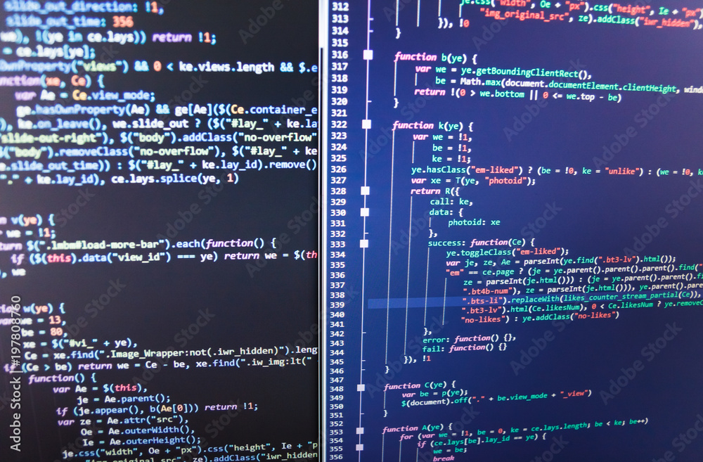 Javascript code in bracket software php syntax highlighted search
