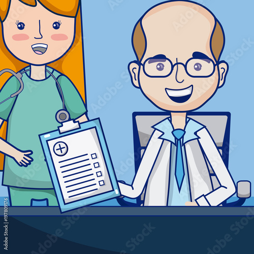 Funny doctors cartoon