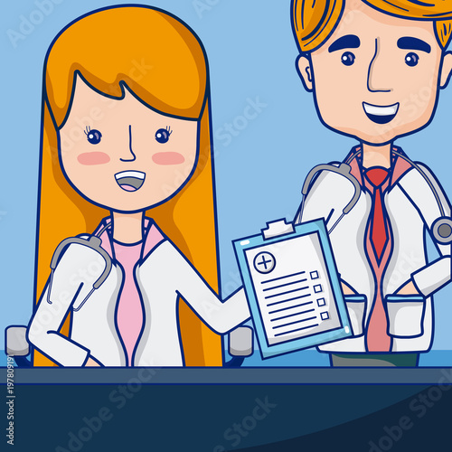 Funny doctors cartoon