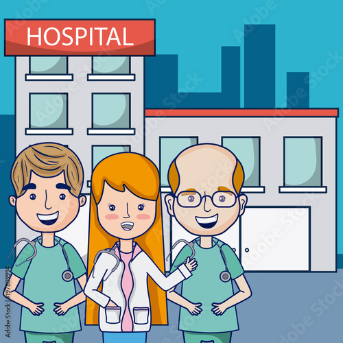 Doctors at hospital