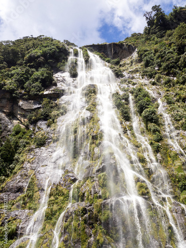 Waterfall  Doubtful Sound  Fiordland National Park