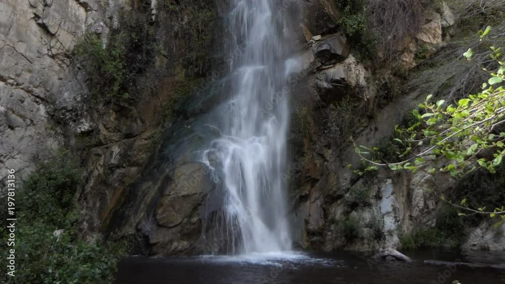 Sturtevant Falls in the San Gabriel Mountains above Los Angeles California. View with zoom in. Sturtevant Falls in the San Gabriel Mountains above Los Angeles California. View with zoom in.