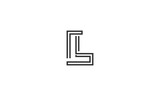 Abstract Letter L Line Monogram, L monogram. Abstract letter L logo design. Line creative symbol. Logo branding.