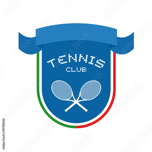 Design of tennis emblem