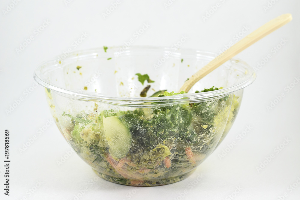 Raw vegan falafel salad