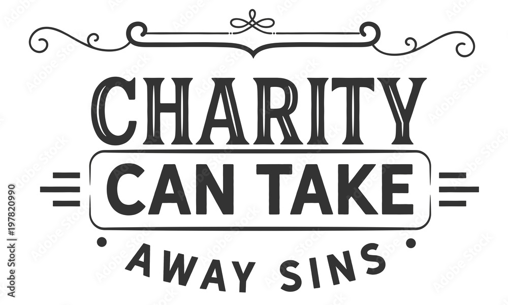 charity can take away sins