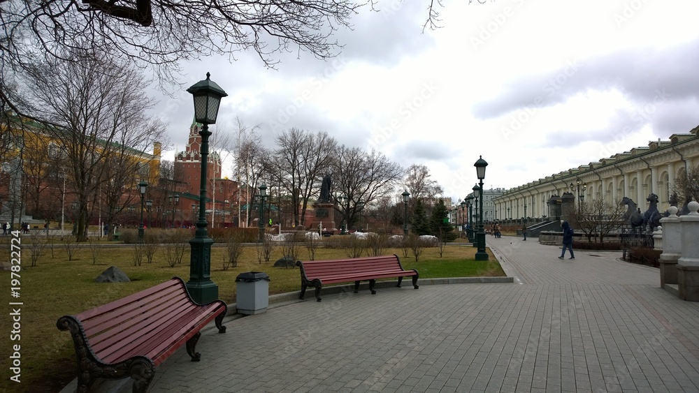 Naklejka premium Streets of Moscow