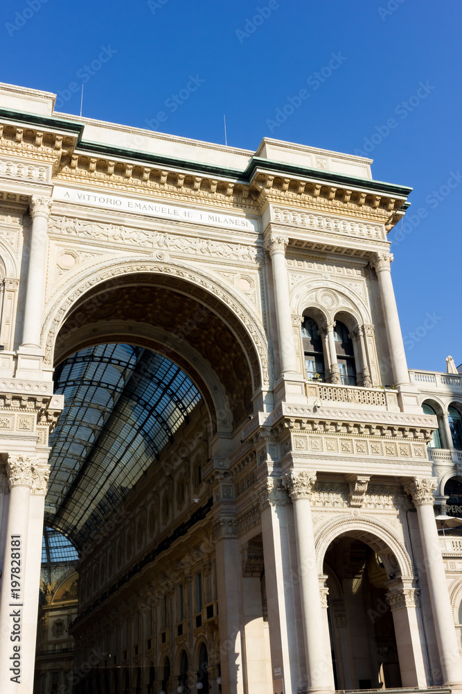 Vittorio Emanuele gallery in Milano