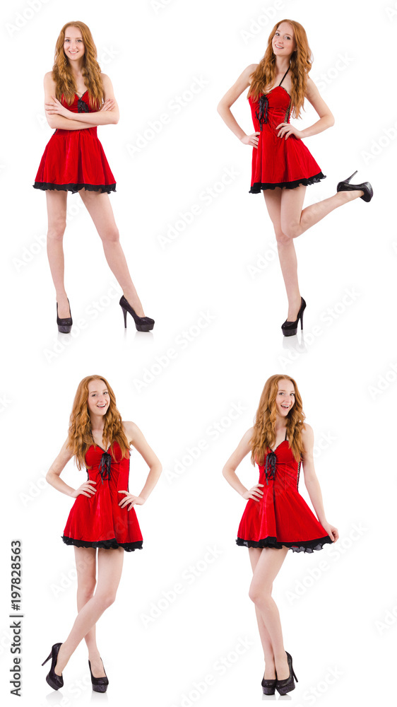 Woman giving thumbs up isolated on white Woman giving thumbs up isolated on white
