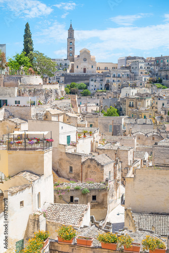 Matera, the town of rhe Sassi, prehistoric troglodyte settlements