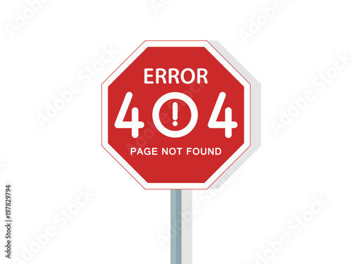 404 error page not found sign Vector Icon