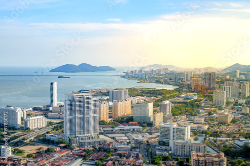 Penang top sky view photo