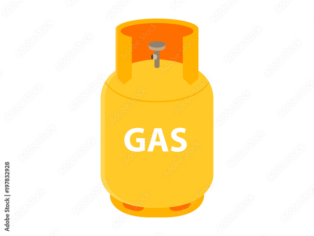 Gas bottle iconcartoon icon Royalty Free Vector Image