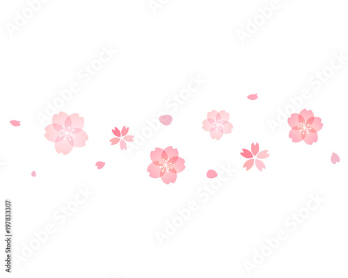 綺麗な桜の花飾り