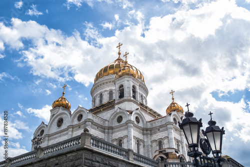 Cathedral of Christ the Saviour in Moscow, Russia. European