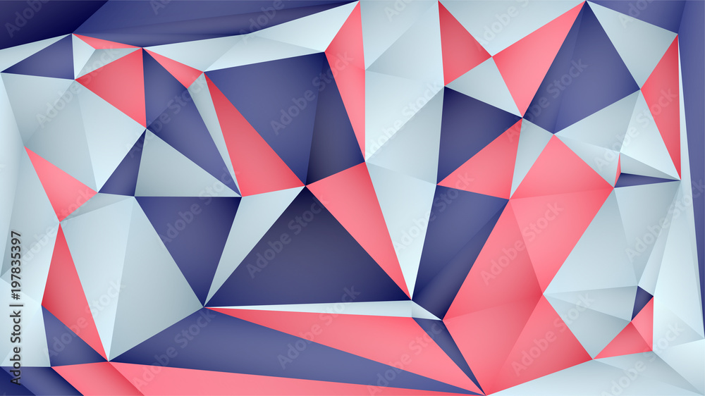 Abstract geometric background of color blocks Vector Image