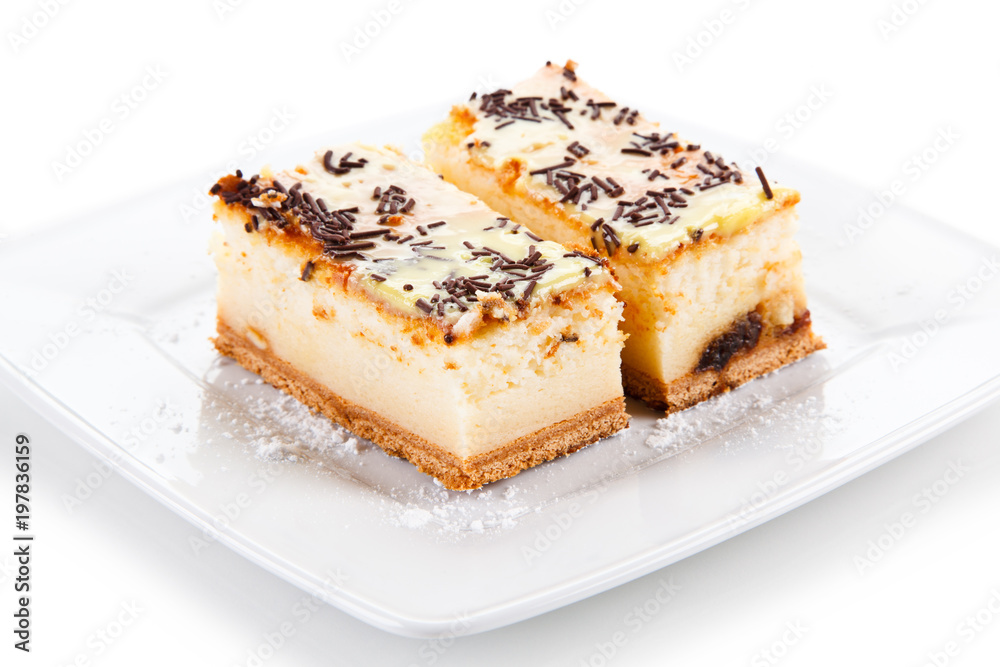 Cheesecake with chocolate Cheesecake with chocolate
