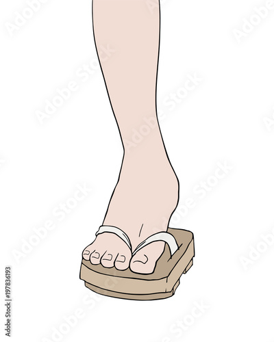 Design of foot with flip flops © RATOCA