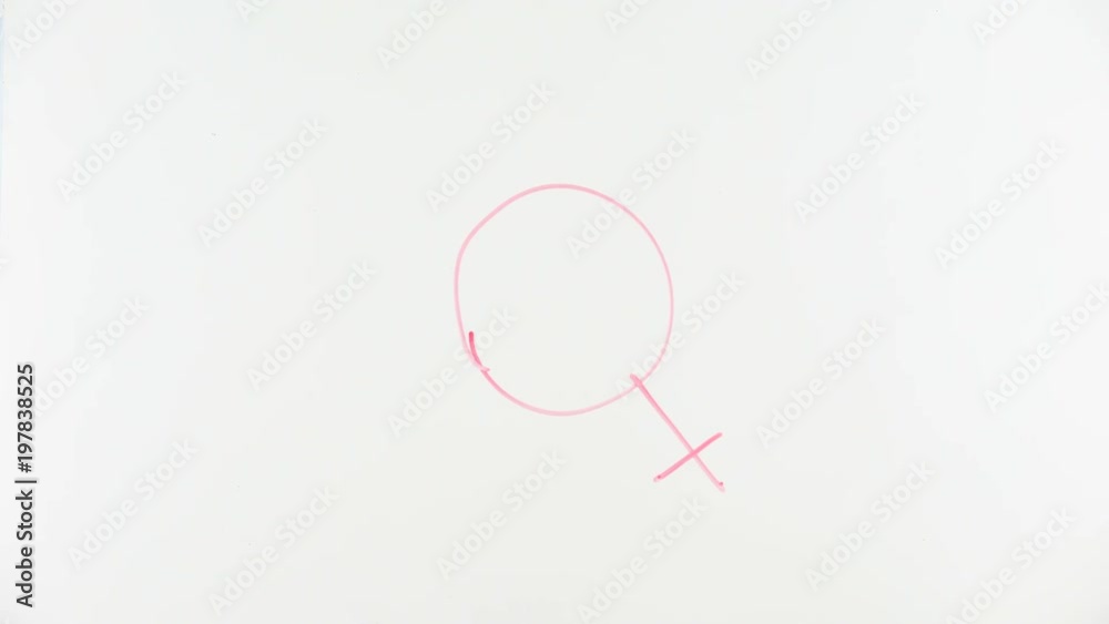 custom made wallpaper toronto digitalVenus symbol drawn on glass, sign for female organism or woman, gender defining