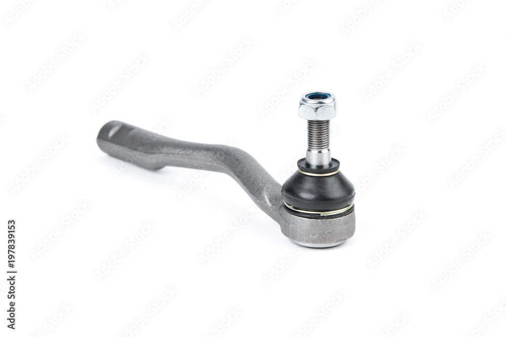 Tie rod tip car on white background. Auto parts Tie rod tip car on white background. Auto parts