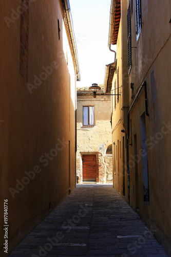 The ancient streets of the Italian city