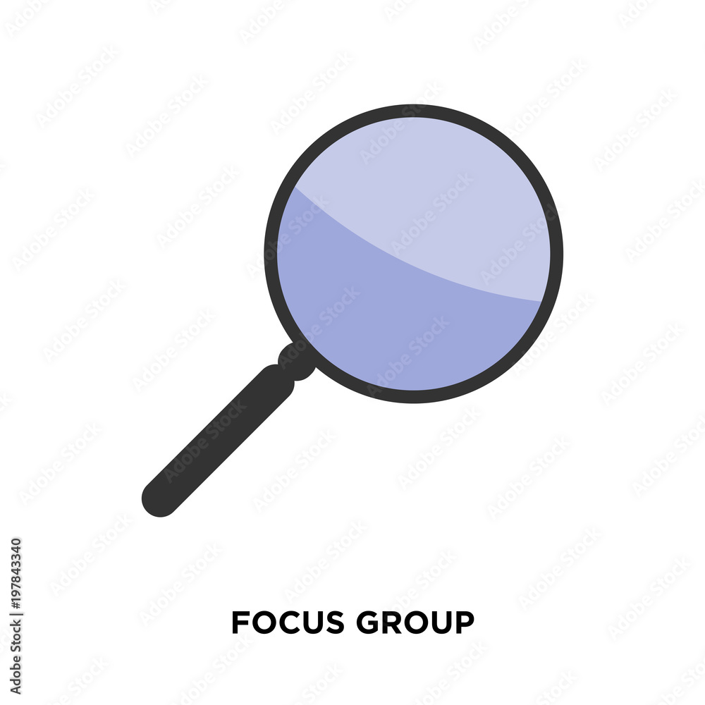focus group icon isolated on white background for your web, mobile and app design