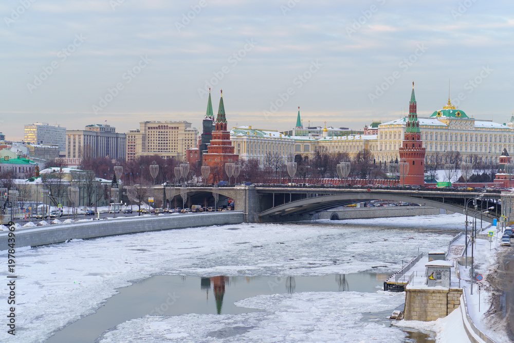 Spring Moscow Kremlin 