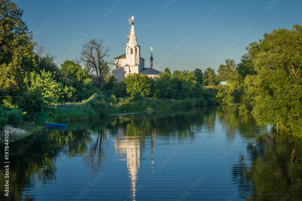 Scenic views of the historic architecture of the Russian city of Suzdal.