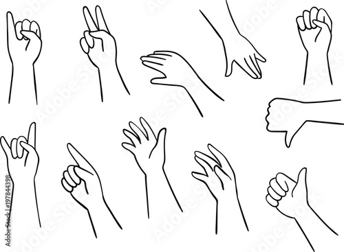 Draw vector illustration collection of hand Doodle style