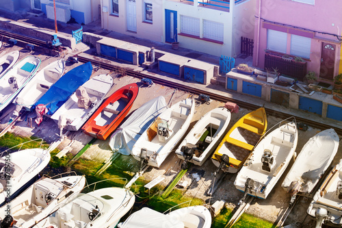 Fishing haven the Vallon des Auffes in Marseille photo