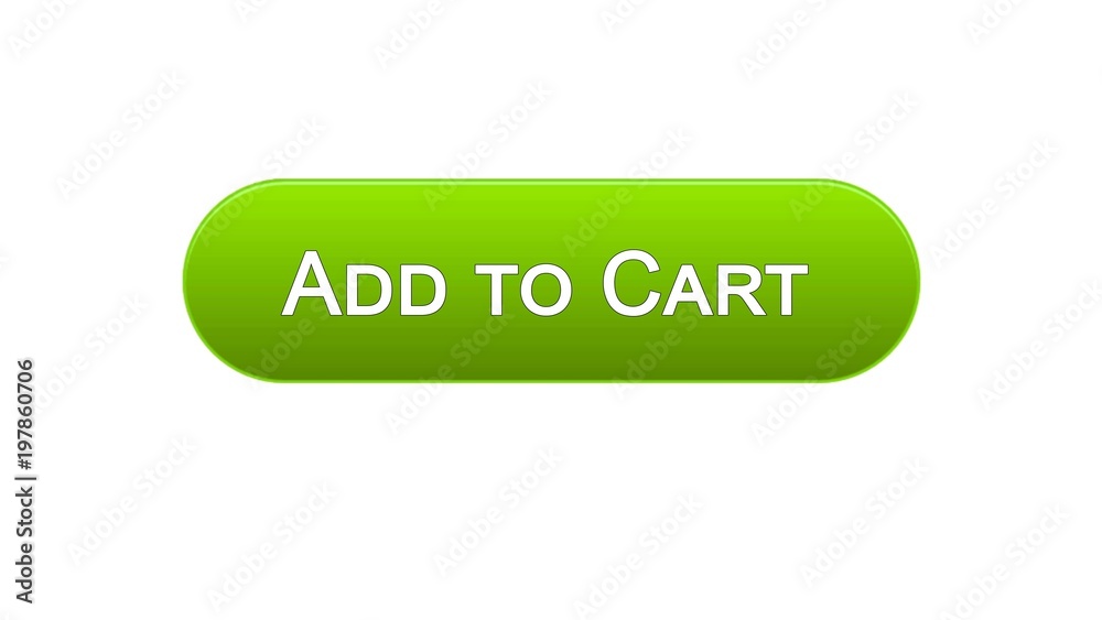 Add to cart web interface button green color, online shopping application Add to cart web interface button green color, online shopping application