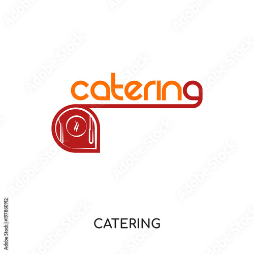 catering logo image isolated on white background for your web, mobile and app design