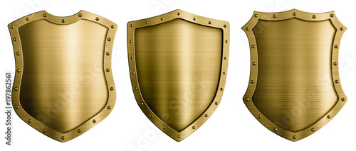 Gold or bronze metal mediev...