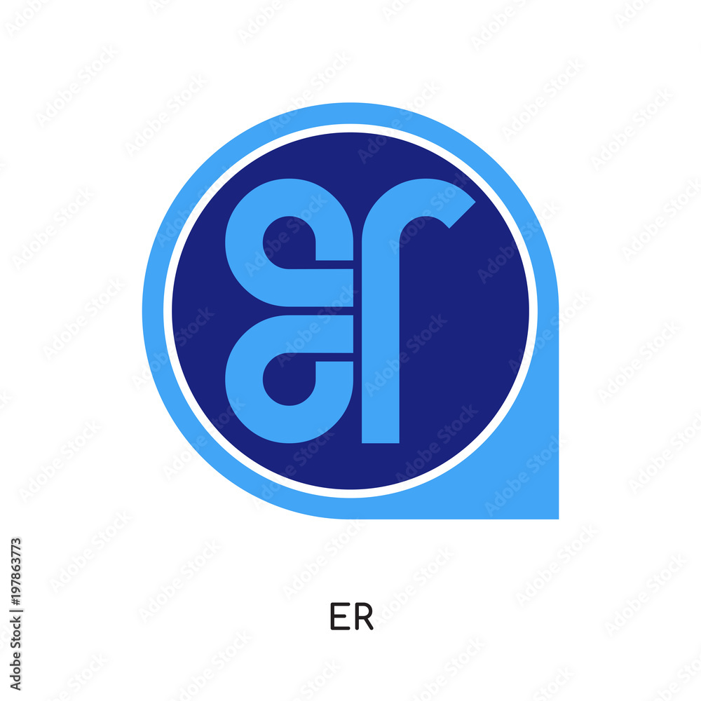 er logo isolated on white background for your web, mobile and app design er logo isolated on white background for your web, mobile and app design