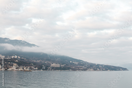 Waterfront Black Sea city of Yalta in Crimea