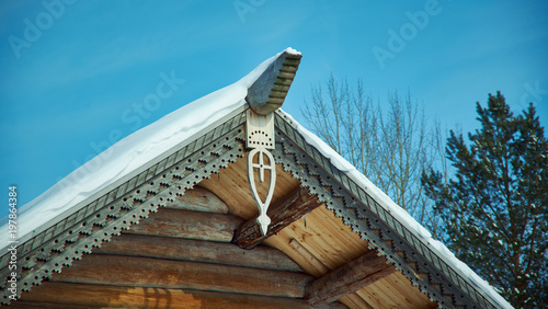 Russian Traditional wooden konek