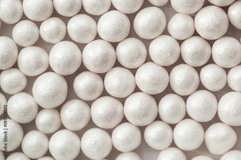 Candy white mint sugar texture black background