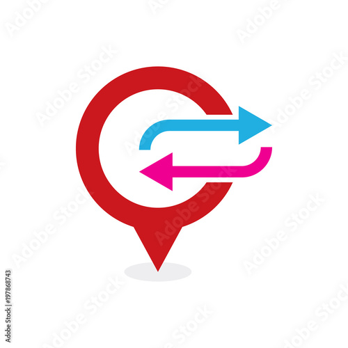 Free Download Transfer Point Logo Icon Design - GFXLoad
