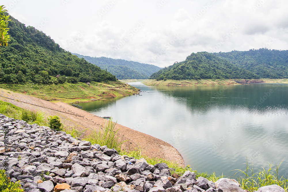 Fototapeta premium Big dam in Thailand