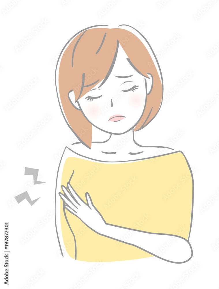 女性　胸の痛み