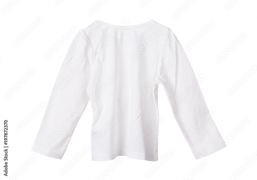 White childrens cotton blouse. White childrens cotton blouse.