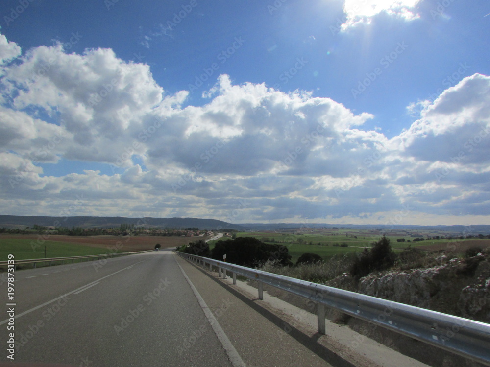 Fototapeta premium Sunny road in Spain