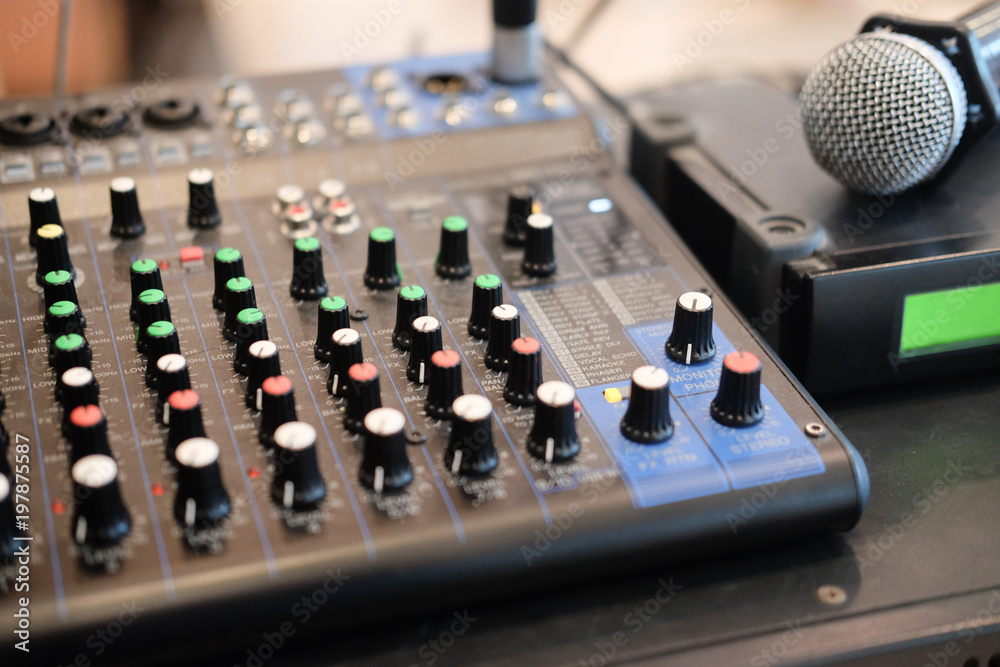 Sound mixer control Sound mixer control