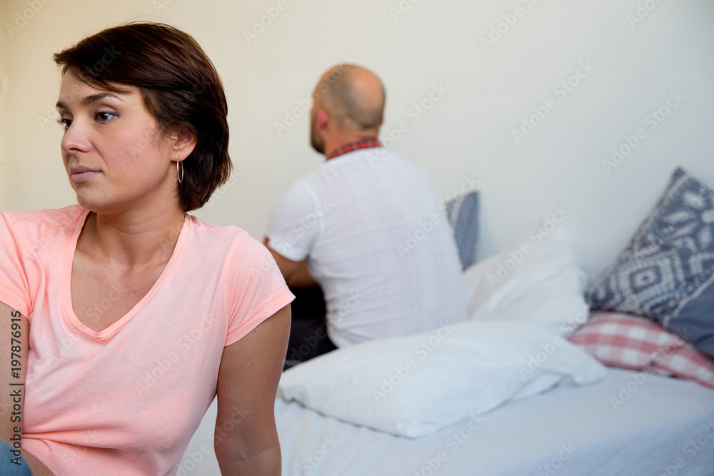 Sad couple having relationship problems Sad couple having relationship problems