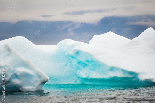Big blue icebergs in western Greenland