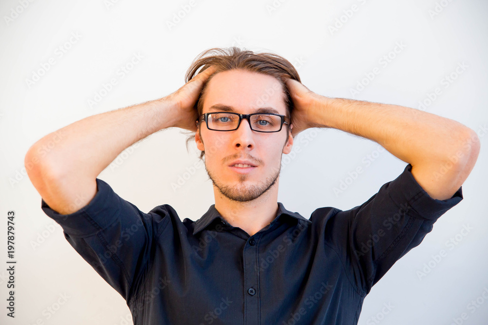 man in glasses man in glasses